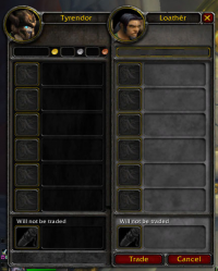 The trading screen.